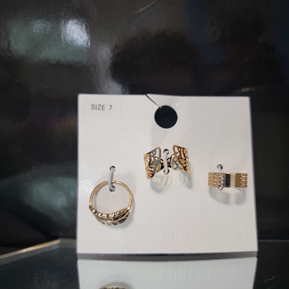 Forever 21 | Gold | Rings | 3 Rings | Size 7